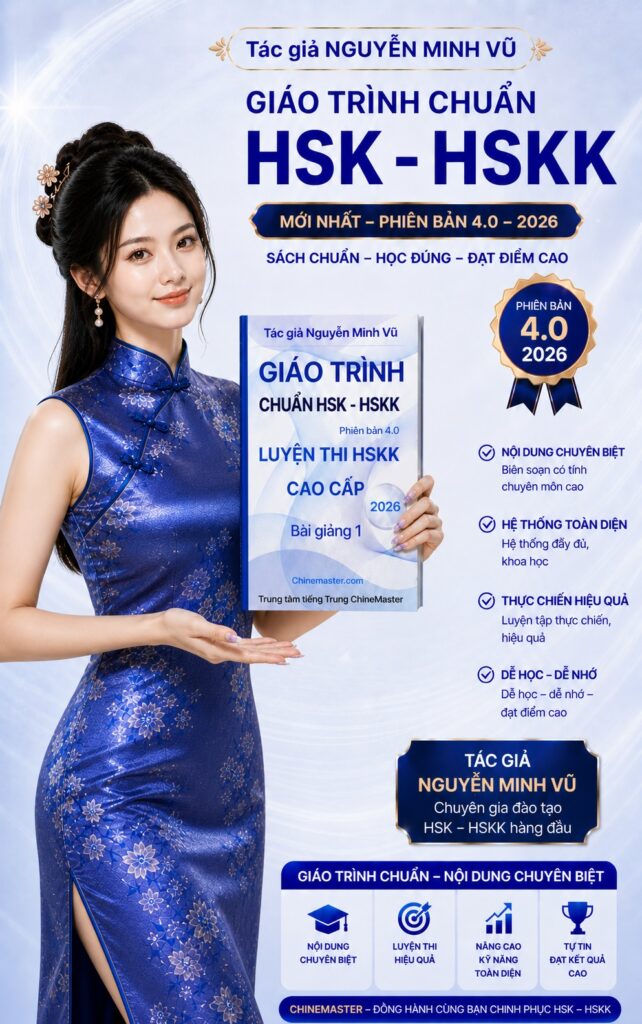 Giáo trình chuẩn HSK luyện thi HSKK cao cấp của tác giả Nguyễn Minh Vũ chinemaster.com