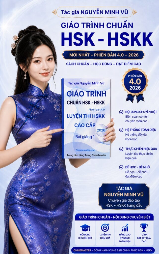 Giáo trình chuẩn HSK luyện thi HSKK cao cấp tác giả Nguyễn Minh Vũ chinemaster.com